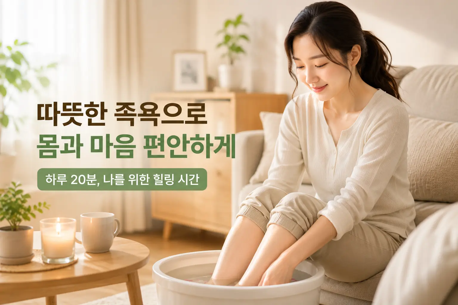 서초 공황장애 생활습관 관리에 활용할 수 있는 따뜻한 족욕