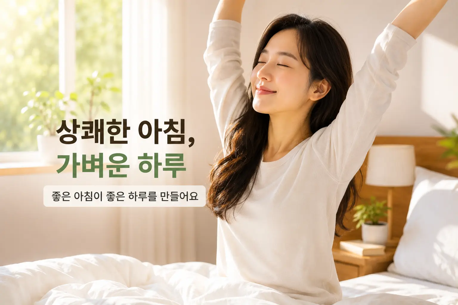 서초 공황장애 생활관리를 위해 규칙적인 아침 기상을 실천하는 모습