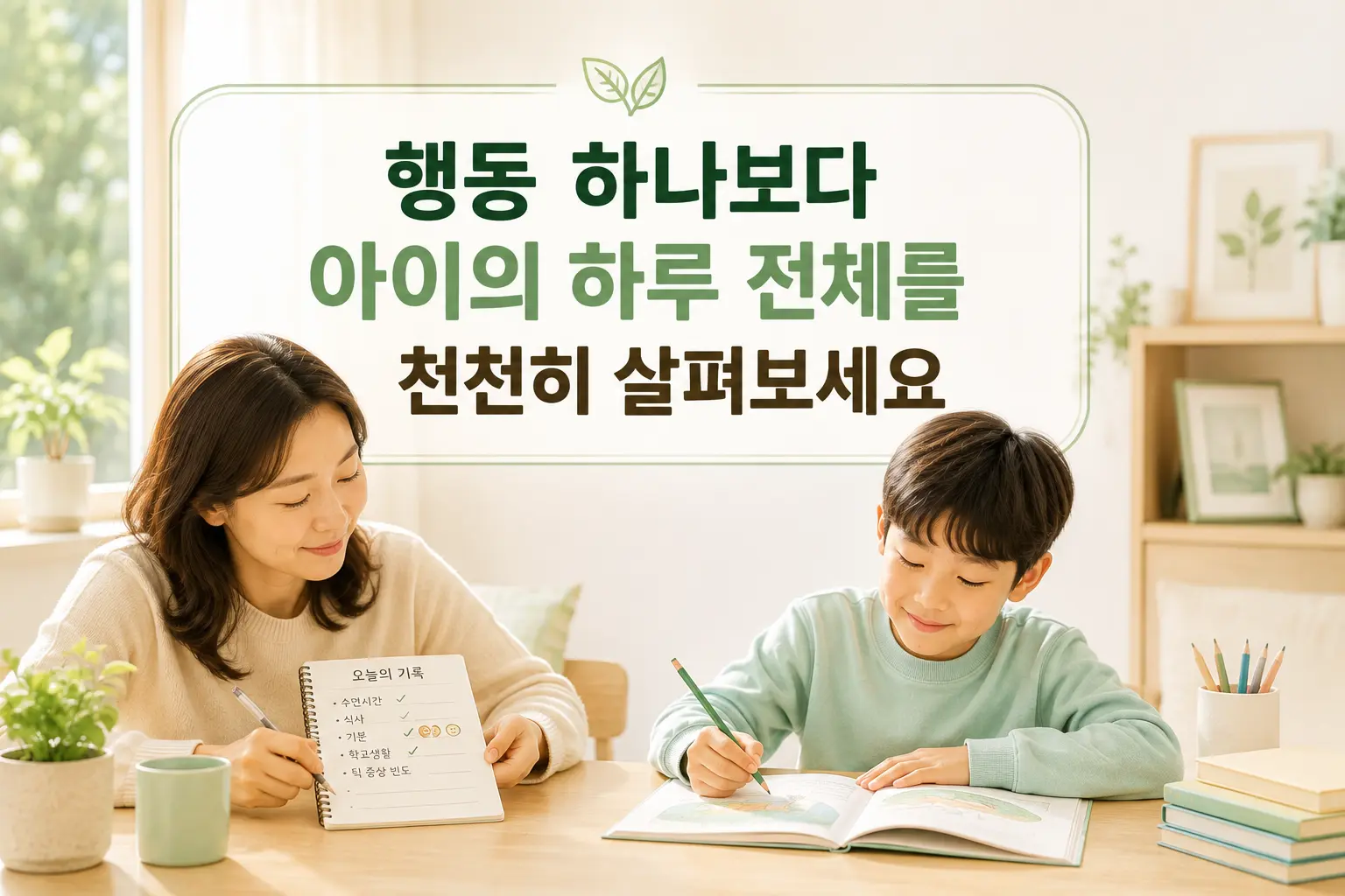 부천 틱장애 상태 점검과 생활 변화를 기록하는 한국인 보호자